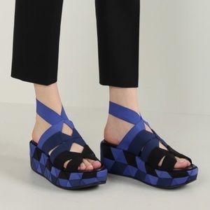 Salvatore Ferragamo Elettra Platform Wedge Sandals